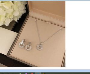2024 moda feminina bonito adorável prata fina corrente de aço inoxidável alta qualidade diamantes cristal anel pingente colar brinco terno