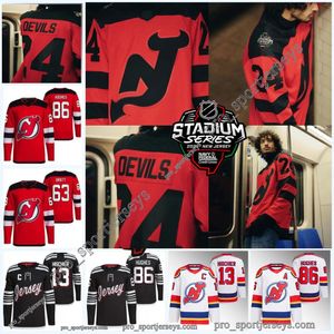 New Jersey Jack Hughes Devil 2024 Stadium Series Hockey-Trikot Nico Hischier Dougie Hamilton Luke Hughes Dawson Mercer Ondrej Palat Jesper Bratt Toffoli Sale Hot