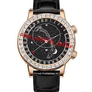 5 estilos de alta qualidade relógio de luxo masculino 44mm Grandes complicações 6102 6104 6104R 6104G skychart dial Miyota 8217 movimento automático226y