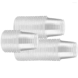 Tek kullanımlık fincan pipetler 200 adet tadım fincan plastik küçük cam mini net s gözlük yeniden kullanılabilir sert