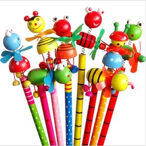 24 Pcs Moinho de Vento Animal Boneca projeta lápis de madeira sem chumbo não tóxico para estudantes da escola escrevendo prêmio/HB/para desenhar 240118