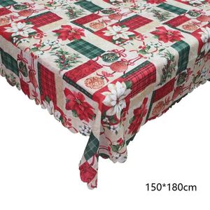 Table Cloth Christmas Tablecloth Thicken Polyester Rectangular Linen Wedding Dining Cover Year Home Decoration