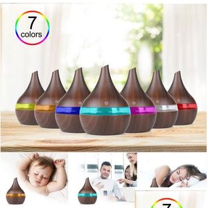 Altri articoli vari per la casa Colorf 300Ml Umidificatore Aroma Diffusore di oli essenziali Trasonic Purificatore d'aria con luce a led che cambia colore Us Dhoz7