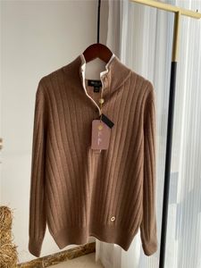 Kvinnors tröja Autumn and Winter Loro Cashmere bär bekväm topp utanför Piana