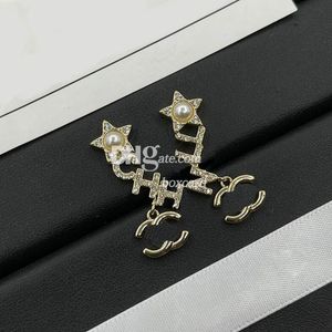 Brinco de cristal encantador com pérola para senhora vintage banhado a ouro brincos de strass com caixa conjuntos para data de casamento