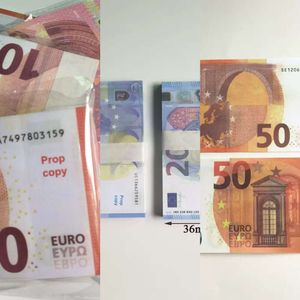 2022 50% Größe gefälschter Geld Banknote10 20 50 100 Euro Realistische Spielzeug-Bar-Requisiten Kopie Währung Filmgeld