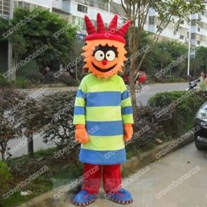 Högkvalitativ anpassad clown Mascot Costume Cartoon Character Outfit Suit Xmas Outdoor Party Festival Dress Promotional Advertising Clothings