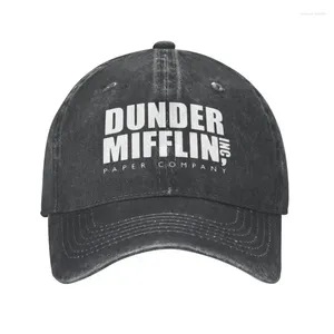 Ball Caps Fashion Dunder Mifflining Paper Company Cotton Baseball Cap for Women Mężczyźni Oddychający w biurze program telewizyjny Dad Hat Sports