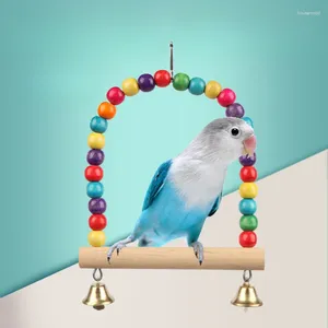 Other Bird Supplies Chewing Toy Parrot Swing Hanging Ring Cotton Rope Bite Resistant Tearing Pet Cage Training