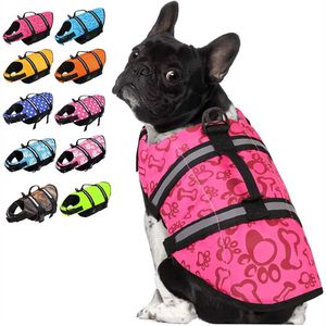 Hundkläder Dog Life Jacket Dog Life Vest för Swimming Beach Boating With High Buoyancy Summer Dog Flotation Vest For Small Medium Large Dog