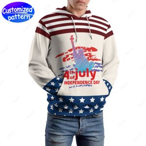 designer män hoodies tröjor staty av frihet hip-hop rock anpassade mönstrade mössor casual athleisure sport utomhus grossist hoodie herrkläder stor storlek s-5xl