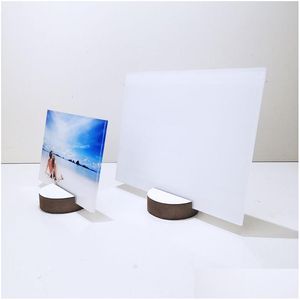 Frames And Mouldings Diy P O Frame Sublimation Blank Board 200X250X4Mm 7Inch 10Inch Heat Transfer Acrylic Wooden Os Home Decoration Dhq49