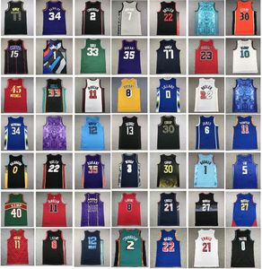 New Men Youth Basketball Jerseys Wembanyama Curry James Damian Lillard Lamelo Ball Ja Morant Jimmy Butler Tatum Devin Booker Kevin Durant Luka Doncic