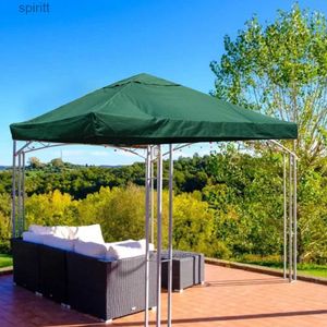 Shade 3x3m Gazebo Replacement Canopy 2 Tier Replacement Canopy Top Cover Grill Gazebo Roof Waterproof UV Proof Gazebo Canopy YQ240131