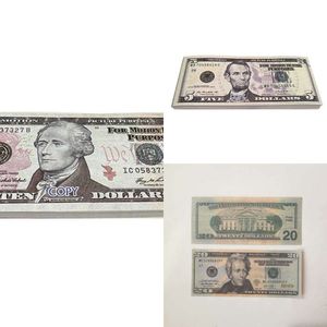 50% size USA Dollars Party Supplies Prop money Movie Banknote Paper Novelty Toys 1 5 10 20 50 100 Dollar Currency Fake MoneyGS44LA0P