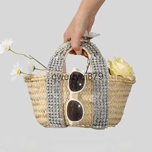 Totes andmade Diamond Woven Straw Bag Designer Luxus-Tasche andbag für Frauen 2023 ig Qualität Sommer Bali Urlaub Beac Bag GeldbörsenH24131