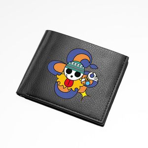 Nami-Geldbörse One Piece Badge-Geldbörse Katze Cartoon Foto-Geldbeutel Lässige Leder-Brieftasche Bedruckte Notiztasche