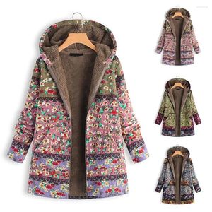 Kvinnors trenchockar Vinter stor storlek S-5XL Ms Pregnant Women Coat Button Fluffy Tops Hooded Graviditet Löst överdimensionerade varma 1987