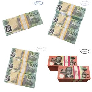 Jogo de adereços de tamanho 50% Dólar australiano 5/10/20/50/100 Notas de AUD |Adereços de filme de dinheiro falso para cópia em papel9QMELFYZ6AFT