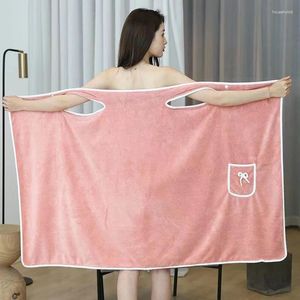 رداء الحمام منشفة حمام للبالغين والمنسوجات التي يمكن ارتداؤها للمناشف الناعمة لباس المنزل سيدة الحمام ساونا