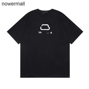 레트로 커플 Balencaigaly Cotton Letter Balencigaly Mens Tshirts 패션 장식 남성 소프트 안티 윈클 Tshirt 프린팅 캐주얼 럭셔리 디자인 짧은 슬리브