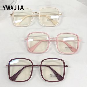 Sunglasses Square Large Frame Anti Blue Light Plain Glasses Fashionable Transparent Computer Goggles HD Eye Protection Optical