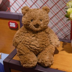 25-35cm adorável urso de pelúcia brinquedo de pelúcia kawaii marrom teddy plushies boneca brinquedo dos desenhos animados macio animais de pelúcia boneca peluche presente para crianças menina meninos