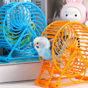 Other Bird Supplies Pet Parrots Exercise Running Wheel With Stand Playing- Cage Attachment Budgerigars Joggin Drop