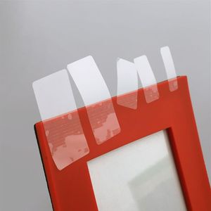 30 10mmx3000pcs Clear Rectangle Adhesive Label Sticker Transparent PVC Etikett Tätningspasta för presentförpackning Tätningspasta298g