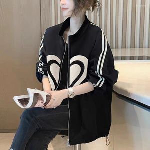 Women's Jackets Gurovi Spring And Autumn Baseball Coat Female Casual 2024 Explosive Large Size Small Fat Age Cover Belly Shirt