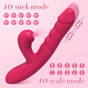 Xbonp 20 lägen g-spot vibrator för kvinnor kraftfull klitoris sugande vakuumstimulator dildo sex leksak kvinnliga vuxna produkter 18 240129