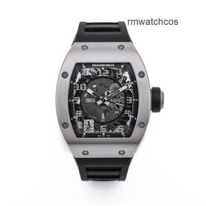 Mechanical Watches Automatyczne uzwojenia na rękę męską Richardmill Ref. RM010 AG WG 18K White Gold Box wzmacniacz; Papiery V943