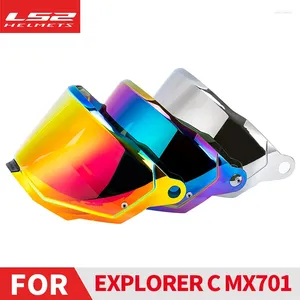 オートバイヘルメットLS2 MX701 Explorer C Motocross Detachable Rally Off-Road Motorcyleヘルメットオリジナル交換バイザーエクストラシールドレンズ