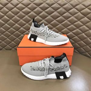 Topp Luxury Flex Sneaker Shoes Knit med flätad ljus Sole Technical Canvas foder Men Comfort Walking Wholesale Casual Footwear EU38-46 Box