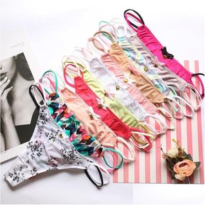 Calcinha 3 Pçs / set Thong Girl Soft Underwear Briefs Jovem G-String Feminino Cuecas Lingerie Pantys Meninas Femme Drop Delivery Baby Ki Dhzec