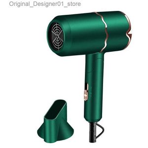 Hair Dryers Blue Ionic Hair Dryer Professional Portable Powerful Blow Dryer Barbershop Electric Hair Styling Salon Equipment 2000w Q240131