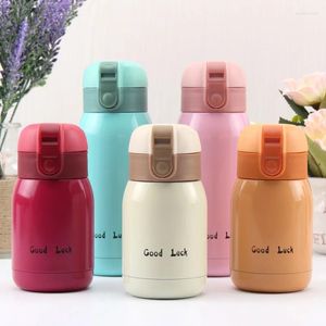 Vattenflaskor Mini Thermos Cup 200 ml/360 ml Pocket Rostfritt stål Termiskt kaffemugg Vakuumkolv Isolerad Bottle Kids Gift