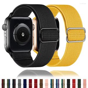 Apple Band 49mm 45mm 44mm 40mm 41mm調整可能なナイロンソロループブレスレットシリーズUltra 3 5 Se 7 8 8