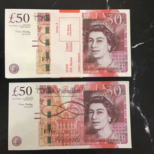 Prop Money Toys Uk Euro Dollar Pounds GBP British 10 20 50 commemorative fake Notes toy For Kids Christmas Gifts or Video Film 1004390825CVWTLK16