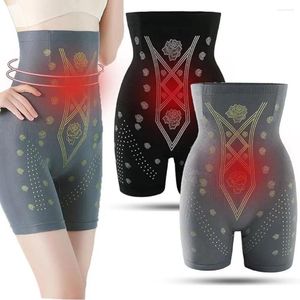 Women's Shapers Body Sculpting Negative Oxygen Ion Fat Burning Shorts No Trace High Waist Fiber Restoration Shaper Hip Lift Elasticity