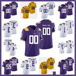 Maglia da calcio Tigers LSU 5 Jayden Daniels 8 Malik Nabers 7 Kayshon Boutte Micah Baskerville Maglie Josh Williams Perkins Jr Joe Burrow 74 s 4