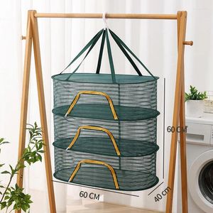 Hangers Muti-layer Hanging Drying Net For Vegetable Fruit Herbs Foldable Sun Dry Food Dishes Dryer Cage Non-toxic Polyester