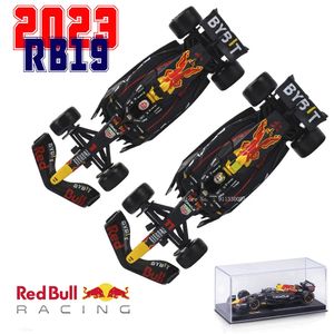 BBURAGO 1 43 mästare 1 # Verstappen Red Racing RB19 # 11 Perez Alloy Car Die Cast Car Model Toy Collection Gift 240118