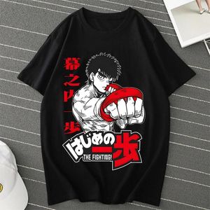 Kvinnors t shirts hajime nr ippo manga t-shirts herrar ångpunk lösa toppar makunouchi takamura kgb grafiska tees y2k harajuku teen streetwear