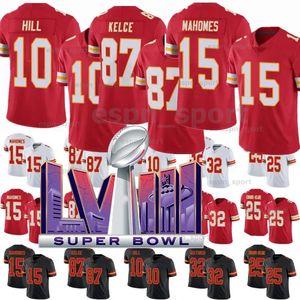 15 باتريك ماهومز جيرسي سوبر الرجال شباب 22 ترينت ماكدوفي 9 Juju Smith-Schuster 25 Clyde Edwards-Helaire 87 Travis Kelce 95 Chris Jones Bowl Jerseys