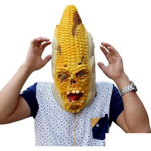 Party Masks Corn Latex Scary Mask Halloween Festival för Bar Cosplay ADT Toy Costume Funny Spoof X0803 Drop Delivery Home Garden Fes Dhvne