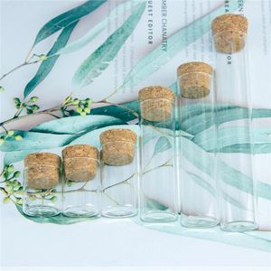 Bottles 50Pcs Refillable Test Tube Vials Customized Wedding Gifts Jars Empty Glass Ornaments Crafts Cosmetic Container