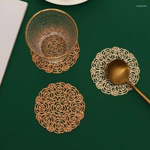 Tapetes de mesa 10cm Mat Coaster Anti-Slip Isolamento Térmico PVC Decoração de Jantar Cozinha Refeição Luxo Placemat para