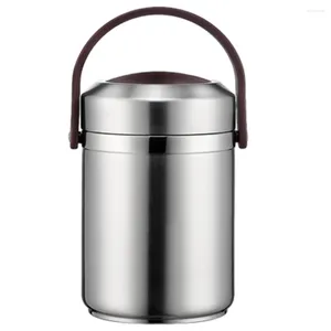 Vattenflaskor Thermos Lunch Box 3L stor kapacitet Rostfritt stål Portable Food Soup Thermal Container Vakuumkolvar Termocent för picknick