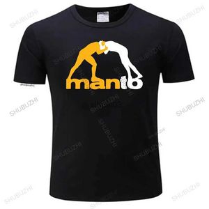 Herr t-shirts sommarmens kort ärm t-shirt svart ny fitnesskläder nya Manto Brasilien jiu jitsu män tee shirt gör min egen t-shirt